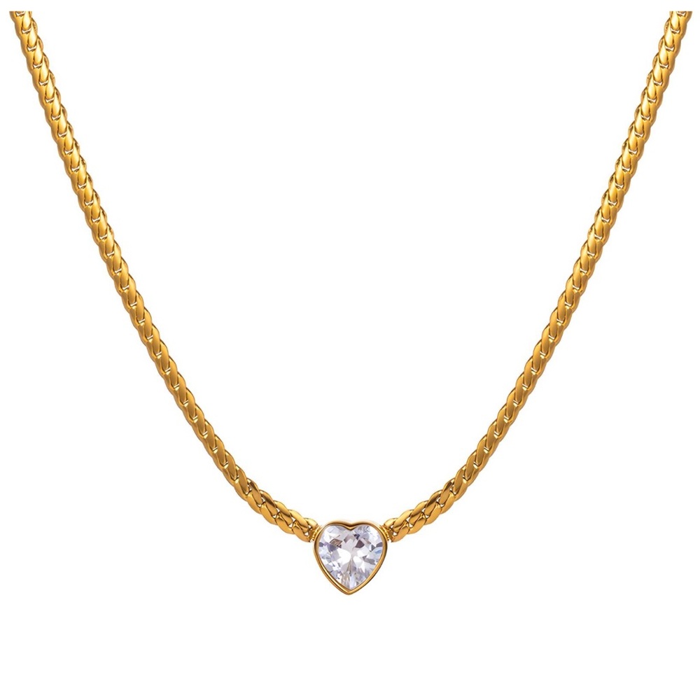Elegant Gold Heart Necklace